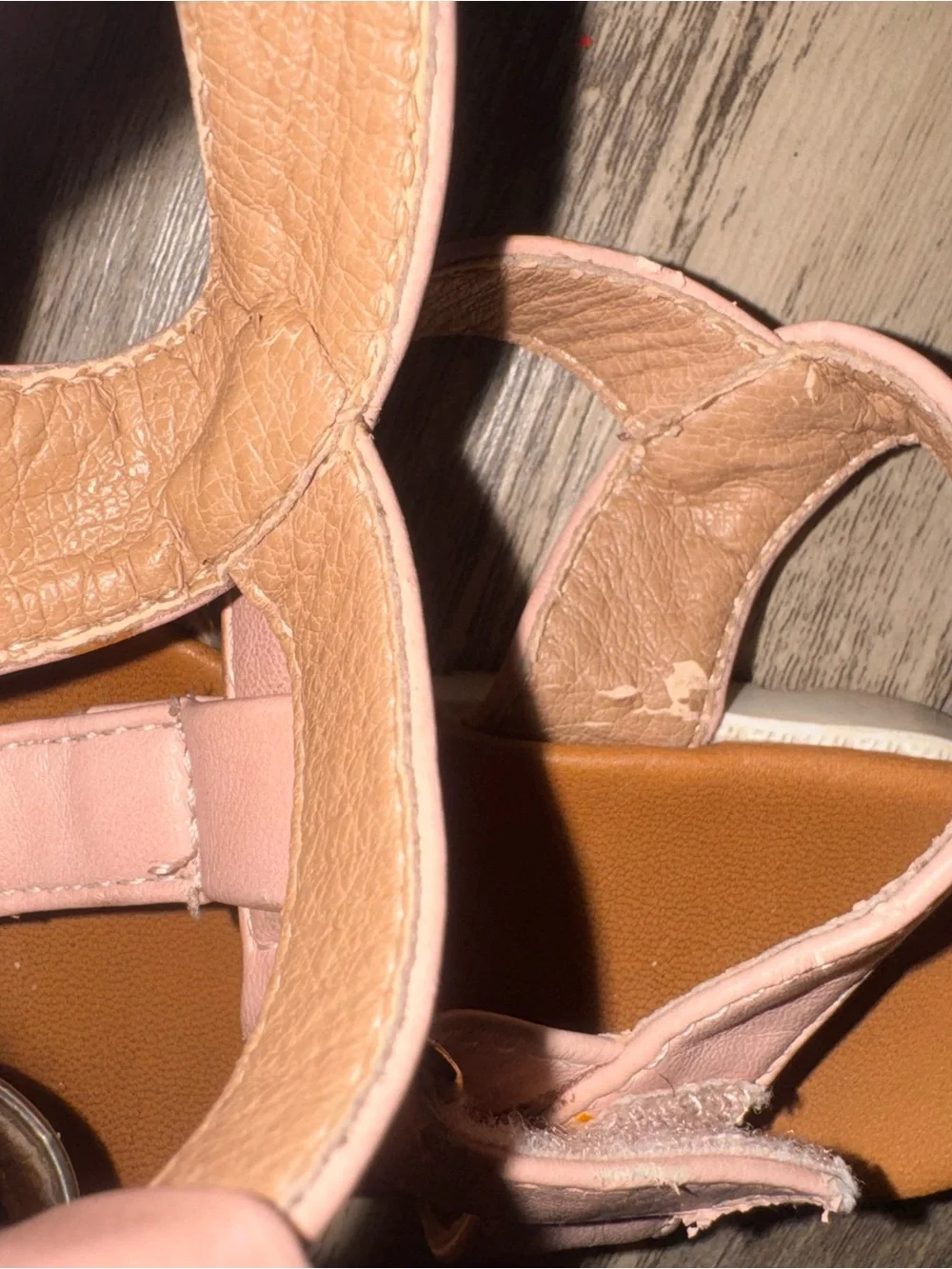 Tahari Pink and Metallic Gold Kids Sandals